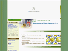 Tablet Screenshot of multi-quimicos.com